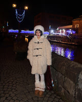 Half fur coat of soft tteokbokki