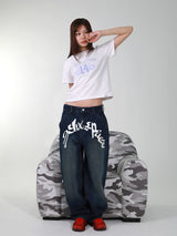 GRAFFITY DENIM PANTS (INDIGO)