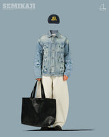 Painting Denim Crop Jacket