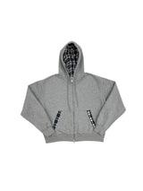 maru check zip-up