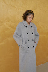 Herringbone double coat_gray