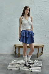 Lily frill sleeveless knit_ivory