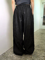 [MADE] Kinto string two-way linen wide denim wide jogger pants