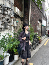Rui Vintage Wine Check Shirt