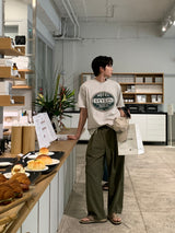 LMN Rickel フェリスラウンドオーバーサイズフィット半袖Tシャツ (4 colors)