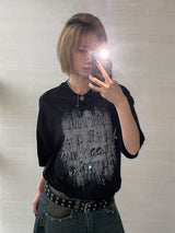 (UNISEX) グランジ 半袖Tシャツ