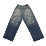 Cat gradation denim pants