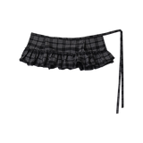 MINI CHECK LAYERED SKIRT