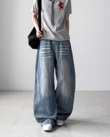 Visor Wrinkle Wide Denim