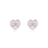Heart Ribbon Earring