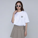 [UNISEX] ピクセルスモールドローイングスマイル半袖Tシャツ