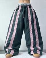 TRACK NYLON UNIQUE BALLOON PANTS💚🩶🖤🤎 - 4 COLORS