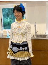 sillysis 可愛いイラスト付き帽子付きフリース薄手プルオーバースウェットシャツ新作長袖Tシャツ