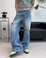 Medon Cutoff Flare Denim Pants
