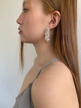 Pearl tassel earrings