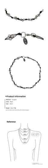 Twist Knot Steel Necklace