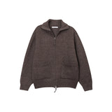 ALL MUSH Pockets Wool Knitwear Zip-Up (4 colors)