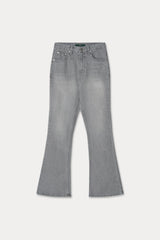Washed Boots Cut Jeans_Gray