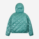  1/2 REVERSIBLE TWO COLOR LIGHT DOWN JACKET (TURQUOISE/MINT)