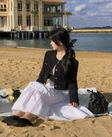 [Bellide made] momochi pocket tweed jacket