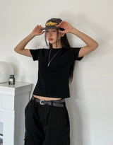 [U-BASIC/premium] ハイデンシティーベーシックラウンド半袖Tシャツ