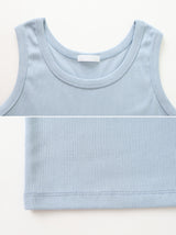 KJ Rib Basic Round Sleeveless (8color)