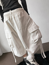 Riley Rope Curve Cargo Balloon Bermuda Shorts 2color