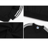 neverstar track v-neck sweatshirt (4color)