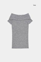 Lux off-shoulder T-shirt