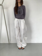 FOLD CARGO WIDE PANTS (5C)