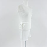 SALE! Side hole long strap sleeveless mini dress (2 colors)