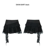 SWAN SKIRT black