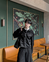 Duron Nylon Knit Trucker Jacket