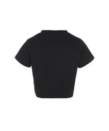 8287 リミテッドショートスリーブクロップTシャツ (ブラック)