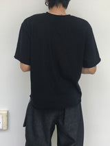 Lumen Cropped Slit Short-Sleeved T-Shirt 4C
