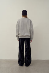 SWEATSHIRT EARTHYUSE NEEDLEWORK - GRAY