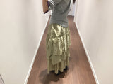 Charlotte Tiered Long Skirt (2color)