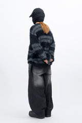 Kera Hairy Stripe Knit
