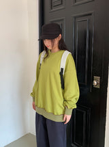 Killpu Stripe Flower Over Sweatshirt