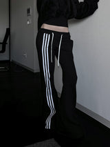 slim-fit bootcut track pants (2color)