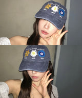 NATIVITY MM キャップ ストーンウォッシング (NAVY)