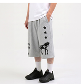 Balloon Curved Sweat Bermuda Pants Gray Horse
