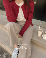 【MADE】Cable Knit Cardigan