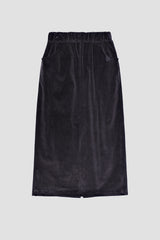 Corduroy maxi skirt, Charcoal