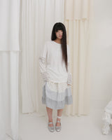 GARDEN STRIPE HENLEY NECK LONG SLEEVE