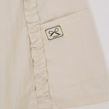 Cream Ruffle Mini Dress