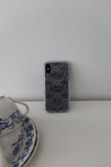 love with lace gel hard case (dark ver.grey)