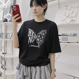 ブルーム バタフライ オーバーフィット 半袖Tシャツ_BLACK