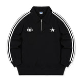 1980 star track collar half zip-up (2color)