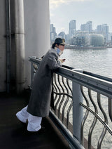 No.1052 wool20 オーバーシングルロングコート